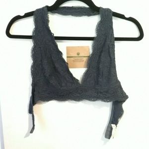 Bralette lace bra halter top